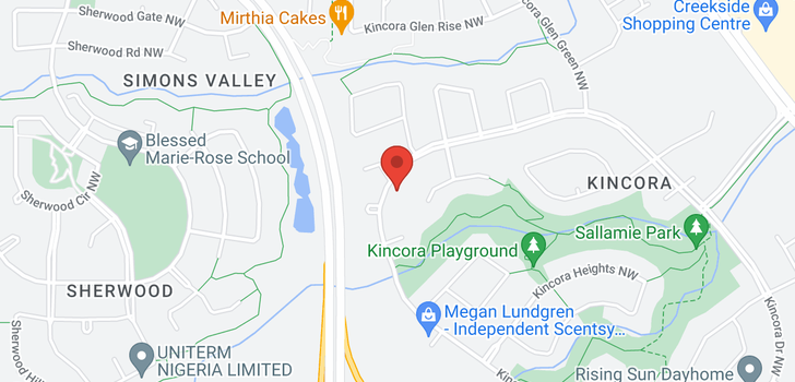 map of 571 KINCORA DR NW